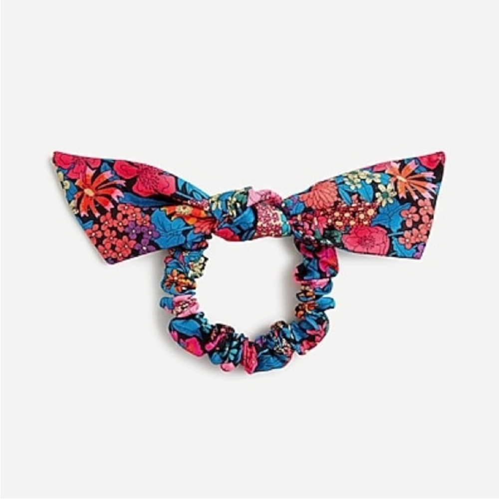 J. Crew Bow Scrunchie In Liberty® Floral Print